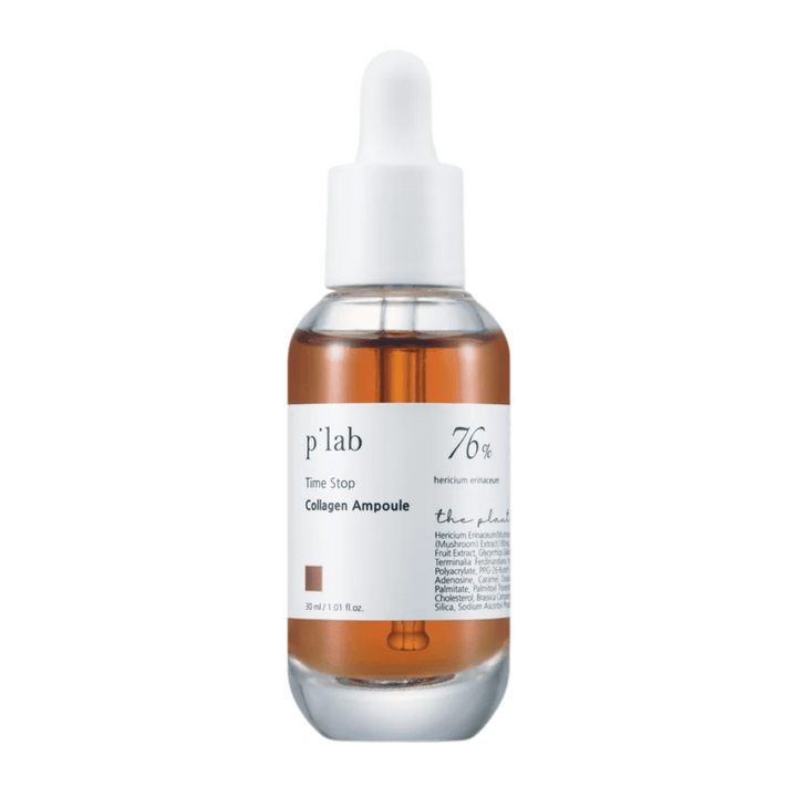 p’lab Time Stop Collagen Ampoule – Anti-aging ampull för fastare och återfuktad hud.

🍄 76% Hericium Erinaceum-extrakt – Stärker hudens elasticitet och främjar kollagenproduktionen.
💧 Djupt återfuktande – Ger näring och förbättrar hudens textur.
✨ Anti-aging effekt – Minskar fina linjer och ger en ungdomlig lyster.

Perfekt för en fastare och mer strålande hud!